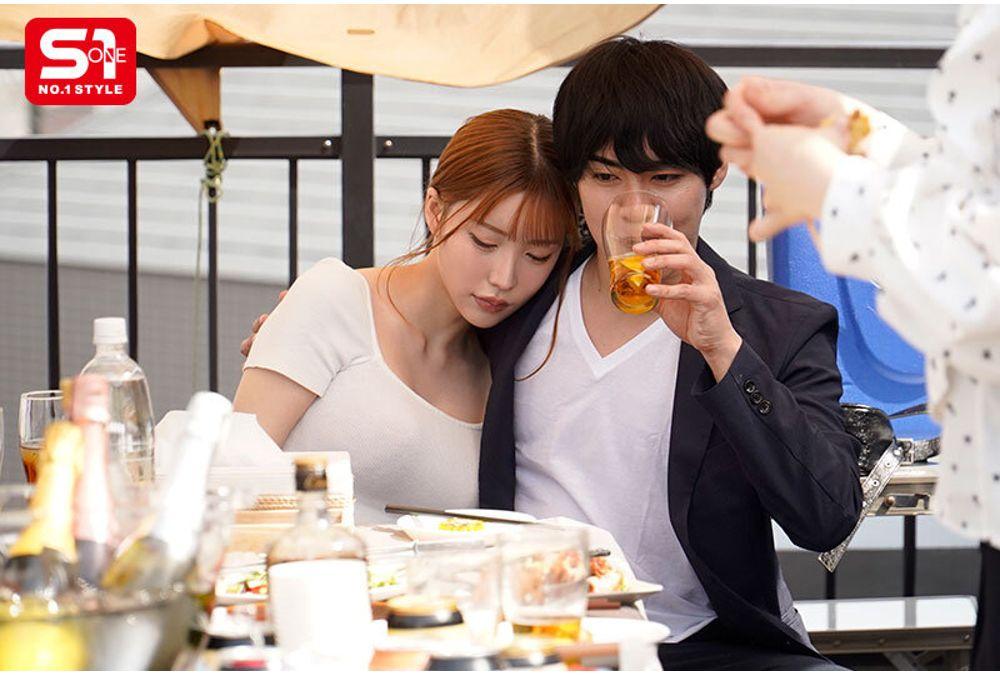 SONE-953 At A Company Barbecue, She Opens Her Legs For All The Dicks In The Company... A Married Office Lady Who Is Easily Seduced By Alcohol Aya Sasakura Screenshot 10