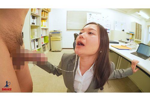 SMOK-014 [Throat Sexual Harassment] Big-Assed Office Lady Yukina Mafuyu Gets Expanded Deep Throat Cumshots Over And Over Again By Her Disliked Boss's Rock-Hard, Massive Cock Screenshot 20