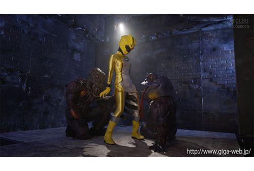 SPSC-55 Heroine Special Torture 2 Divine Beast Sentai Beast Ranger Beast Yellow Wet Sentai Suit Umi Oikawa Screenshot