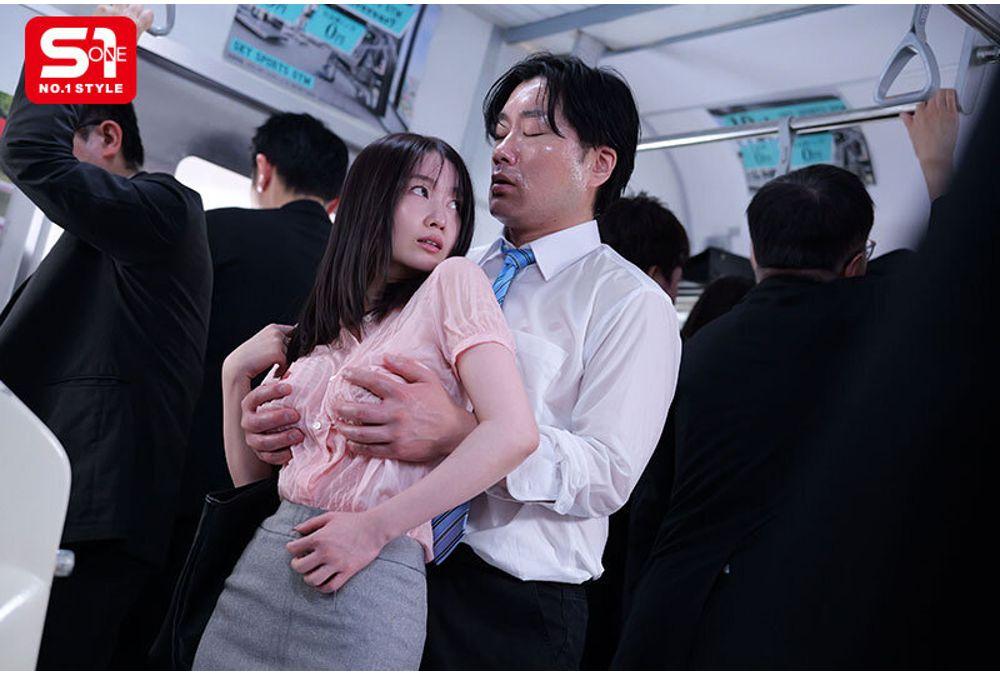 SNOS-405 Unable To Forget The Thrill Of Being Squeezed In A Crowd, The Horny Office Lady Yumeno Aika Boards A Crowded Train Without A Bra, Wanting To Be Groped. Screenshot 20